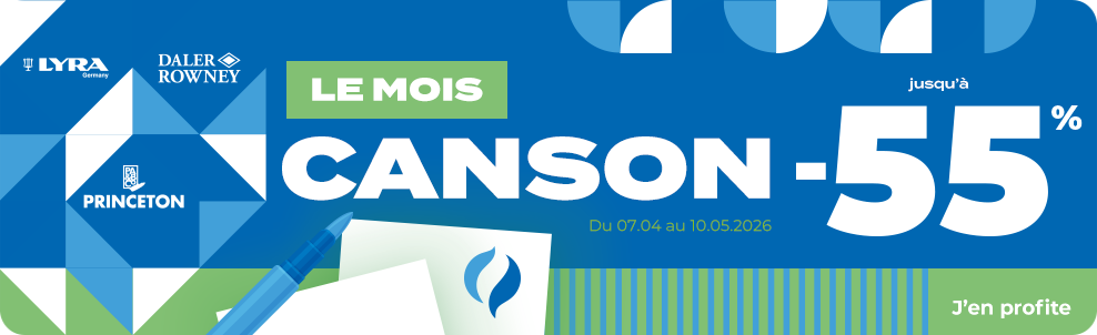 Promotions Canson - Daler Rowney - Princeton sur Rougier&Plé click and collect