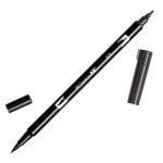 Feutre double pointe ABT Dual Brush Pen - N25 - Noir fumée