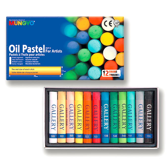 Boîte de 12 pastels à l'huile Rougier&Plé Villebon