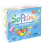 Pâte à modeler enfant Softine set 8 couleurs