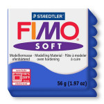 Pâte polymère Fimo Soft 57 g - 33 - Bleu brillant