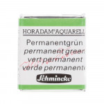 Peinture aquarelle Horadam demi-godet extra-fine - 526 - Vert permanent