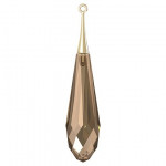 Pendentif Pure Drop doré 6532 - 44 mm - Crystal Golden Shadow