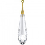 Pendentif Pure Drop doré 6532 - 44 mm - Cristal