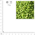 Mini-rocailles opaques lustrées - Vert clair - Ø 2 mm x 17 g