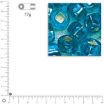 Perles de rocaille 2 mm garniture argent - Turquoise