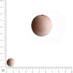 Perles en bois - Ø 12 mm x 100 pces