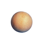 Supports à décorer en bois brut - 2 boules - 4 cm