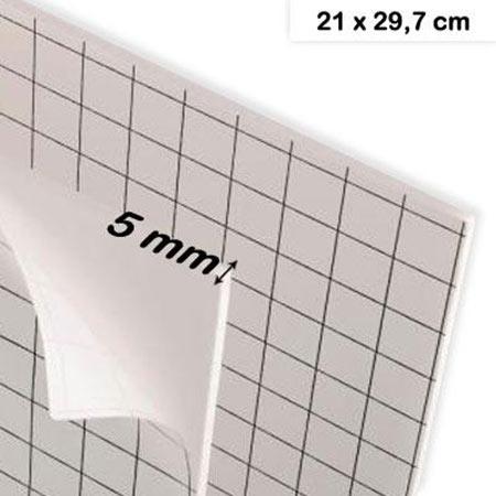 JPC Carton mousse epaisseur 5 mm format A4 21 x 29,7 cm Blanc