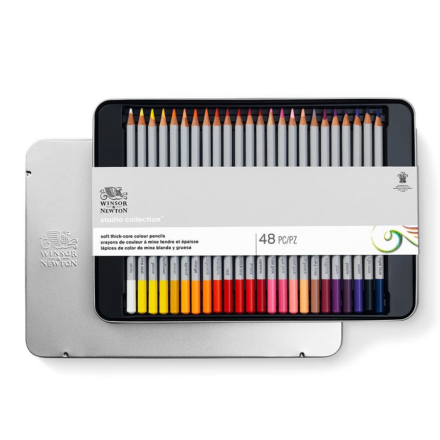 Crayon de couleur Studio Boîte métal de 48 - Rougier&Plé Villebon