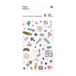 Stickers pour agenda Magical Summer Flèches x 6 planches