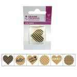 Stickers fantaisie kraft par 159