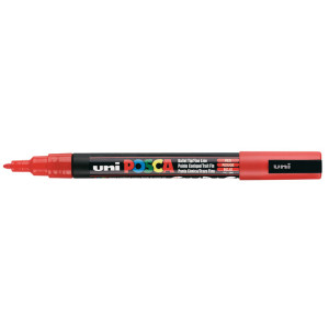 Marqueur PC-3M pointe conique fine - Rouge foncé