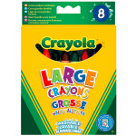 Crayons à la cire 1er âge pochette de 8