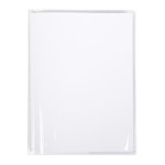 Protège-cahier transparent avec marque-page + porte-étiquette - 21 x 29,7 cm (A4)