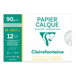 Pochette de papier calque supérieur 90 g/m² - 21 x 29,7 cm (A4)