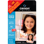 Papier photo brillant Performance A4 - 210 g/m² - 20 + 10 feuilles
