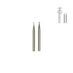 Forets-fraises en métal renforcé forme de lance - Ø 1 + 1,2 mm