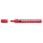 Marqueur permanent E-2200C pointe biseau 1 - 5 mm - Rouge