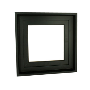 Caisse américaine noire format carré - 20 x 20 cm