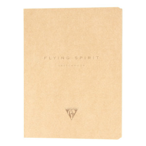 Carnet de dessin Flying Spirit kraft 90 g/m² - 14,8 x 10,5 cm (A6)