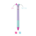 Style bille Click & Clack 2 couleurs licorne
