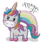 Broderie Diamant kit intermédiaire Magic licorne