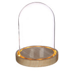 Cloche en verre à LED 16,5 cm