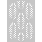 Pochoir Deep Green - 10 x 15 cm - Fond feuilles