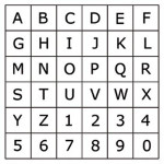 Tampon bois Alphabet majuscule 0.7 x 0.9 cm